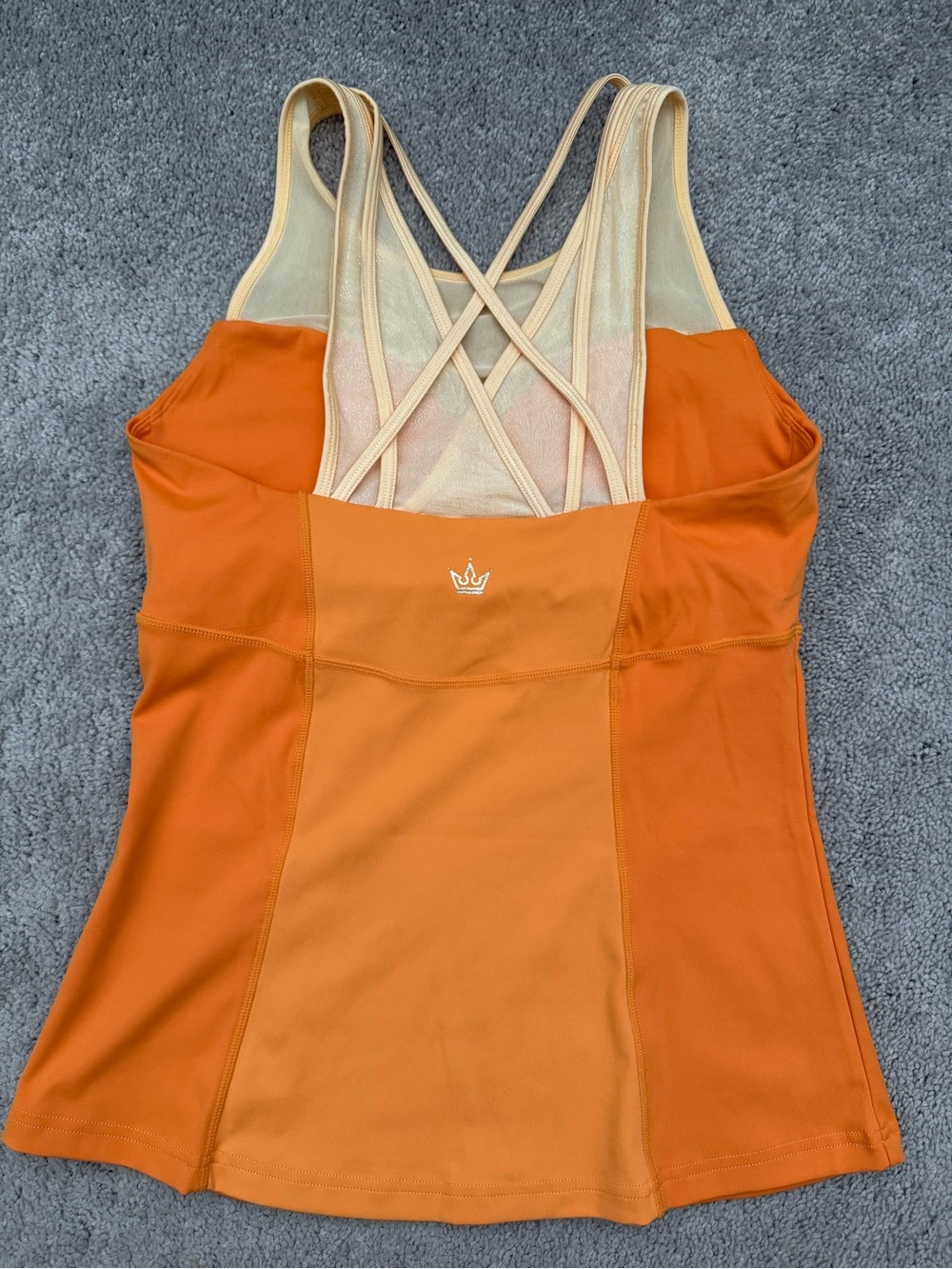 Crowned Athletics Pixie Flyer Athletic Tank Top in Orange - Picture 4 of 5